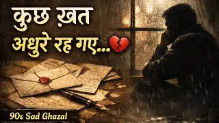 कुछ ख़त अधूरे रह गए | 90s Sad Ghazal | Dil Ko Chhoo Jane Wali Shayari | Hindi Ghazal Song