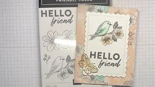Stampin’ Up! Friendly Hello Card Tutorial