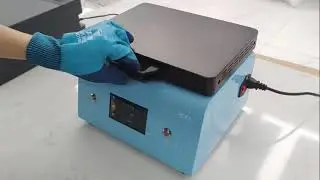 3D vacuum transfer press for completely printable mobile phone covers