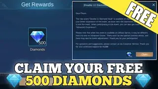 GET YOUR FREE 500 DIAMONDS NOW - New Diamond Vault 11 Event || Mobile Legends