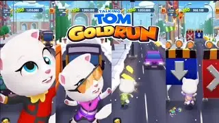 TALKING TOM GOLD RUN --- this is all Angela Tom very funny Speed mood and reverse mood 😂