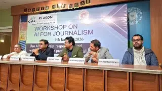 Workshop On AI For Journalism. At Press Club Kolkata. Speaker - Mr. Snehasish Sur, President, Press