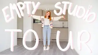 moving out of my parents house📦 *empty apartment tour + deep cleaning*