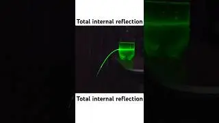 Total internal reflection #science #refractory #experiment #refraction #totalinternalreflection