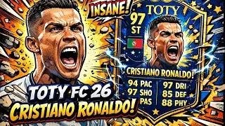 OMG TOTY CRISTIANO RONALDO EVO IS INSANE! - FC 26 TOTY CRY REVIEW
