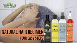 🚿 My Weekly Natural Hair Regimen! (Taliah Waajid Black Earth Products With Four (4) Easy Steps)