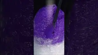 Purple Liquid Alchemy: Hypnotic Cotton Swab Absorption ASMR [Microscopic Chemistry Art] #asmr