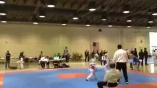 Giles Johnson sparring 2013 California state champ Match 1 Round 2