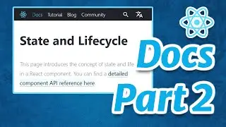 React documentation main concepts walkthrough! | Building our gaming website!