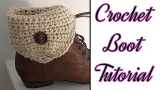 Button Boot Cuff Crochet Tutorial
