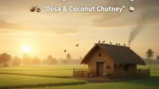 Dosa and coconut chutney I How to make easy tiffin | tiffin | Dosa