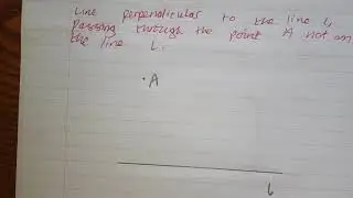 Perpendicular line with set square