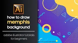 HOW TO DRAW MEMPHIS BACKGROUND? AI TUTORIAL. КАК СОЗДАТЬ ФОН В СТИЛЕ MEMPHIS В ADOBE ILLUSTRATOR.