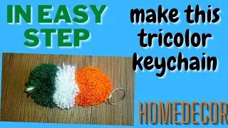 how to make tricolours keychain with wool || Republicday special ||Sc२|| @seemacreation15