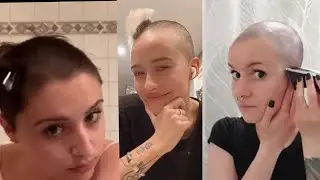 Amazing women headshave 2022/ Reshave your head /  Beautiful bald headed women