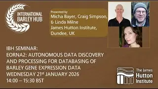 IBH Webinar EORNA2 autonomous data discovery and processing for databasing of barley gene expression