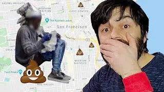 San Francisco POOP on GOOGLE MAPS! Street View WALKABOUT