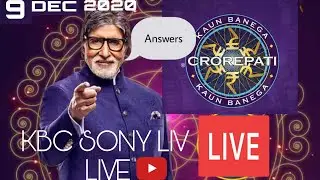 KBC LIVE ANSWERS 09 DEC 2020 | PLAY ALONG LIVE | 1 CRORE KA SAWAAL | full episodes