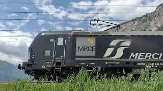 Treno merci intermodale super low Speed pass @LKWWALTER