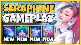 NEW CHAMPION SERAPHINE IS SONA 2.0?!! WORLDS FIRST GAMEPLAY! - League of Legends