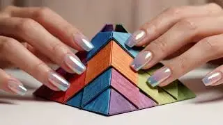Paper Folding Famous Landmarks ASMR | Relaxing Origami Sounds & Satisfying Creases