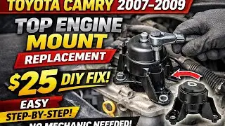 Замена верхней опоры двигателя Toyota Camry 2.4L (2007&ndash;2009) | Простой ремонт своими руками за 25...