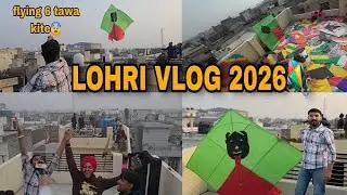 KITE FLYING ON LOHRI 🪁 FULL MASTI ! PATANGBAZI IN LUDHIANA💖