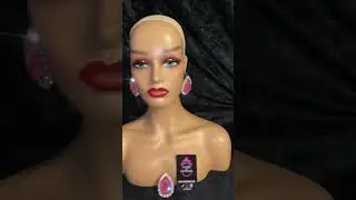 Pink Button Drop Earring & Ring Set  #dragqueen #earaccessories #gemcollection