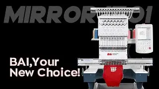 BAi Mirror 1501 Single Head 15 Needles Industry Commercial Embroidery Machine