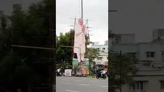 #narendramodi biggest cutout in hyderabad | bjp national meeting arrangements #bjp #modi #tsbjp