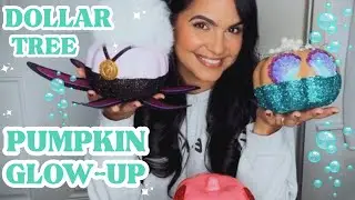 Turning Dollar Tree Pumpkins into Little Mermaid Characters 🧜‍♀️