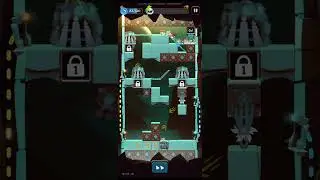Lemmings: The Puzzle Adventure - Level 278-25 - 100% of Lemmings saved!