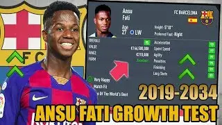 ANSU FATI GROWTH TEST (2019-2034) - FIFA 20 Career Mode