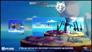 Free Twitter Header Template | One Piece Anime | PSD GFX