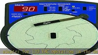 Supco CR87B Fahrenheit Temperature Circular Chart Recorder, 6