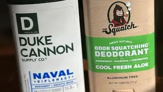 Natural Deodorant Battle - Dr. Squatch vs Duke Cannon #drsquatch #dukecannon