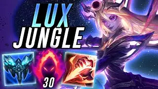 LUX JUNGLE DESTROYS RUMBLE - League of Legends