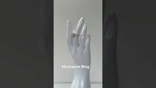 Handmade Mossanite Ring in Sterling Silver