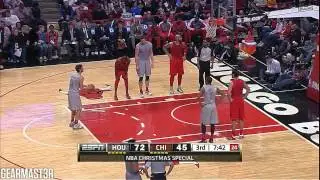 James Harden and Chandler Parsons vs Bulls Full Highlights (2012.12.25)