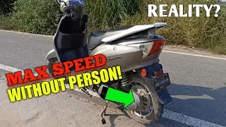 Hero optima top speed test without person ! | hero electric optima top speed