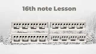 16th Note Drum Lesson