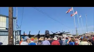 Lancaster run up Bomber Command Museum of Canada 