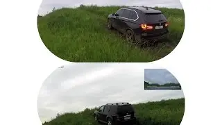 BMW X5 F15 и Nissan Parhfinder R51 на бездорожье (off road)