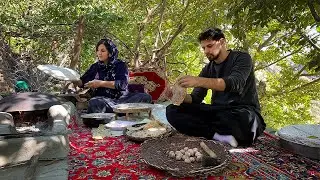 Village-Style Walnut Bread on Firewood
