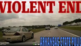 110 MPH CHASE! Arkansas State Police TVI Takes Down Fleeing Pontiac! DUI DRIVER #police #policechase