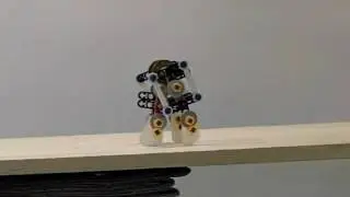 Tiny Passive Walker with Knees (slowmotion) /  Tad McGeer / LEGO