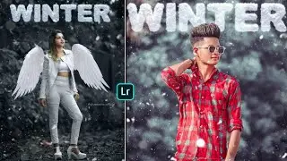 Lightroom creative Winter season effect photo editing | PicsArt new winter season photo 2020