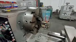 SHARP 3080V EXTRA HEAVY DUTY GEARED HEAD GAP BED ENGINE LATHE wAcu Rite DRO