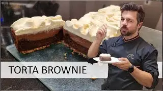 Torta Brownie Explosão de Chocolate com Ganache e Streusel de Nozes – Sobremesa Perfeita!
