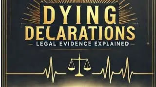 जानें, Daying declreation  के बारे में....  #DyingDeclaration- #LegalEvidence-